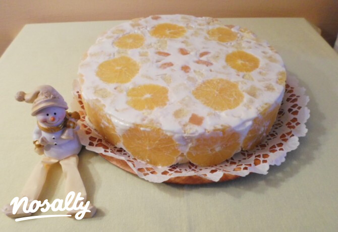 Narancsos-tejfölös torta