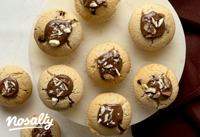 vegán nutellás muffin