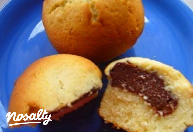 Pudinggal töltött muffin 4. - csokipudingos