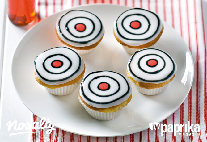 Céltábla cupcake