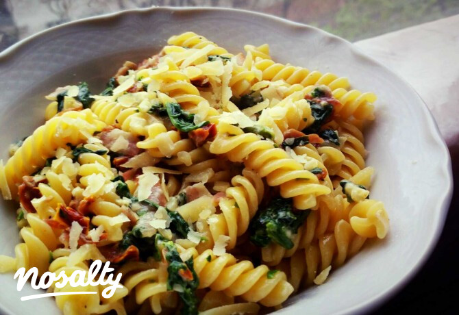 Tejszínes fusilli