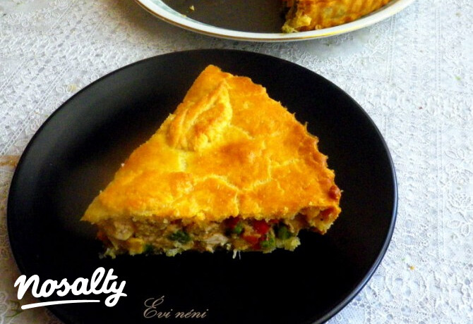 Csirkés-zöldséges pite