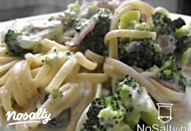 Linguine füstölt sonkával
