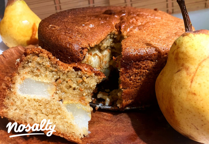 Francia olívaolajos körtetorta
