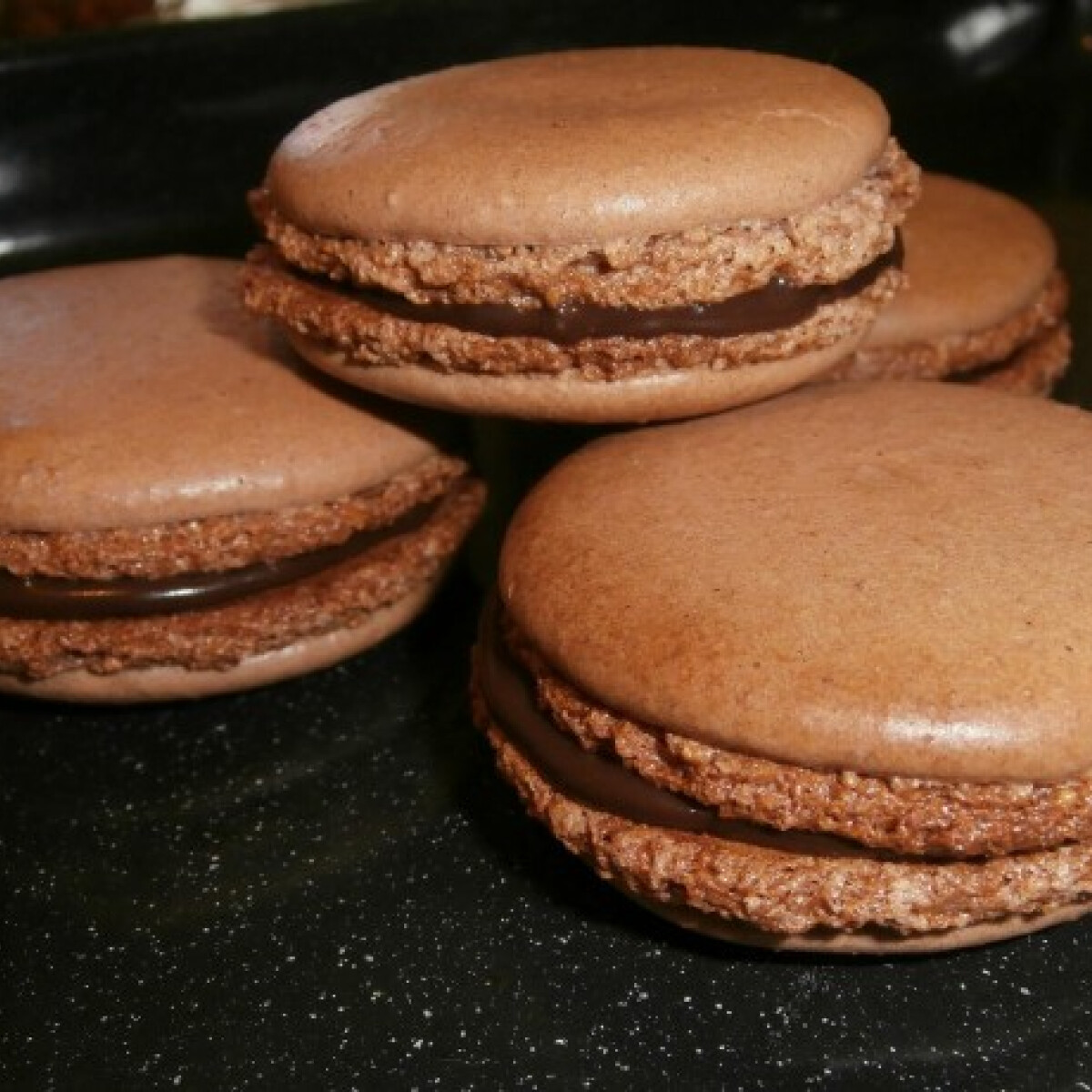 Ezen a képen: Csokis macaron