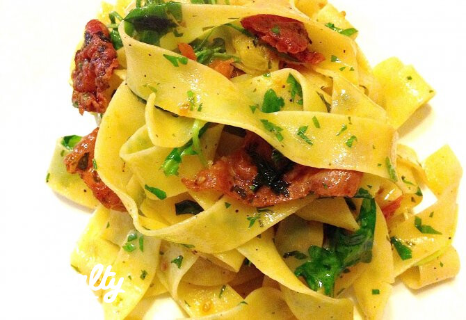 Sonkás pappardelle