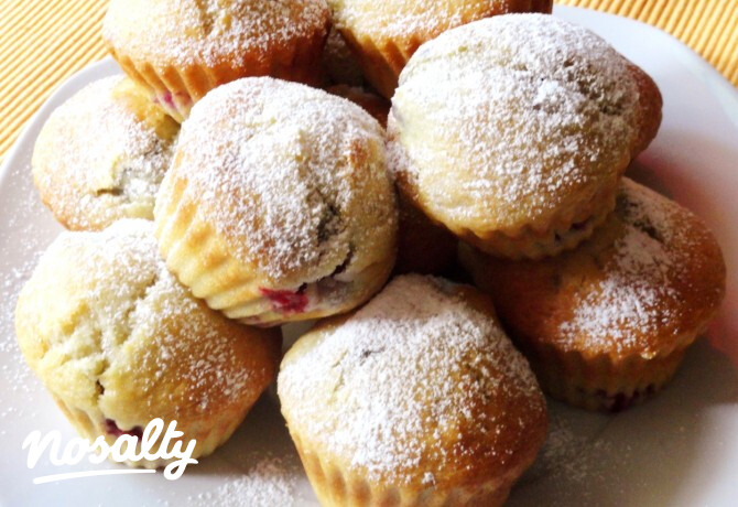Málnás írós muffin