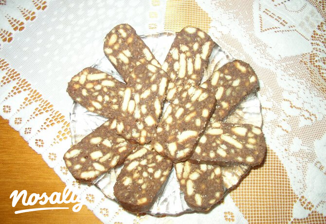 Csokis kekszszalámi