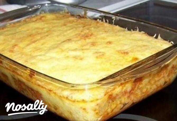 Rakott tészta darált hússal