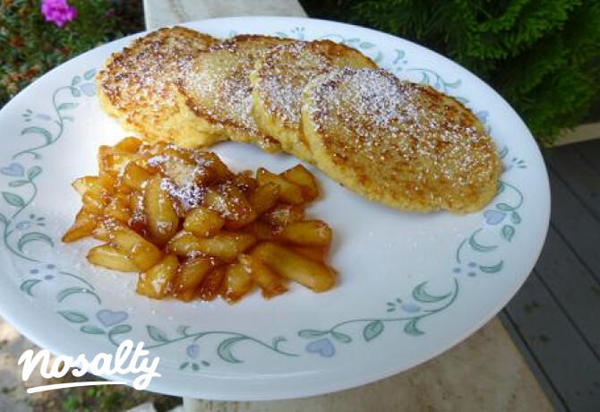 Zabpalacsinta karamellas almával