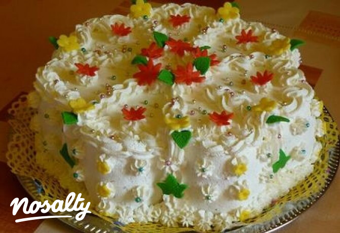Túrókrémes torta