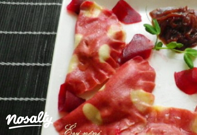 Libamájas pöttyös ravioli
