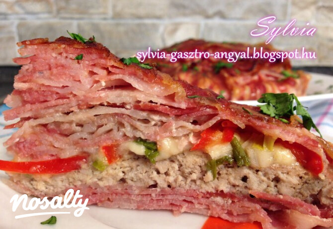 Bacontorta fűszeres darált hússal