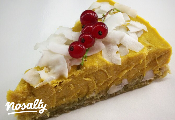 Vegán mangós-kókuszos torta