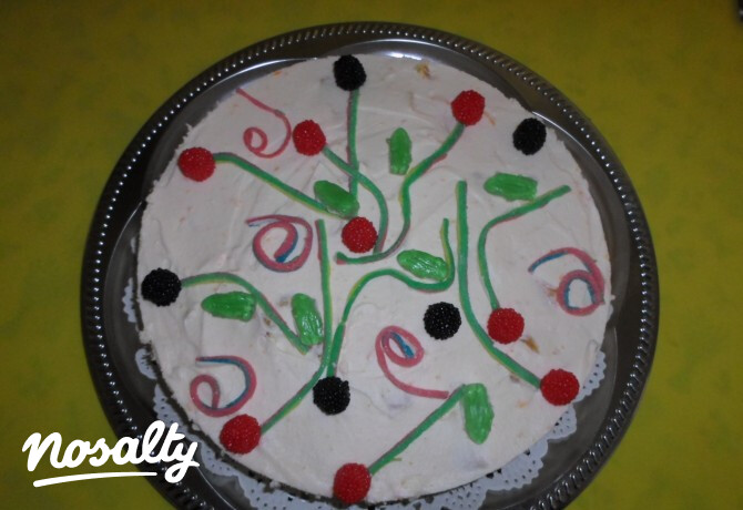 Sütés nélküli narancsos joghurttorta