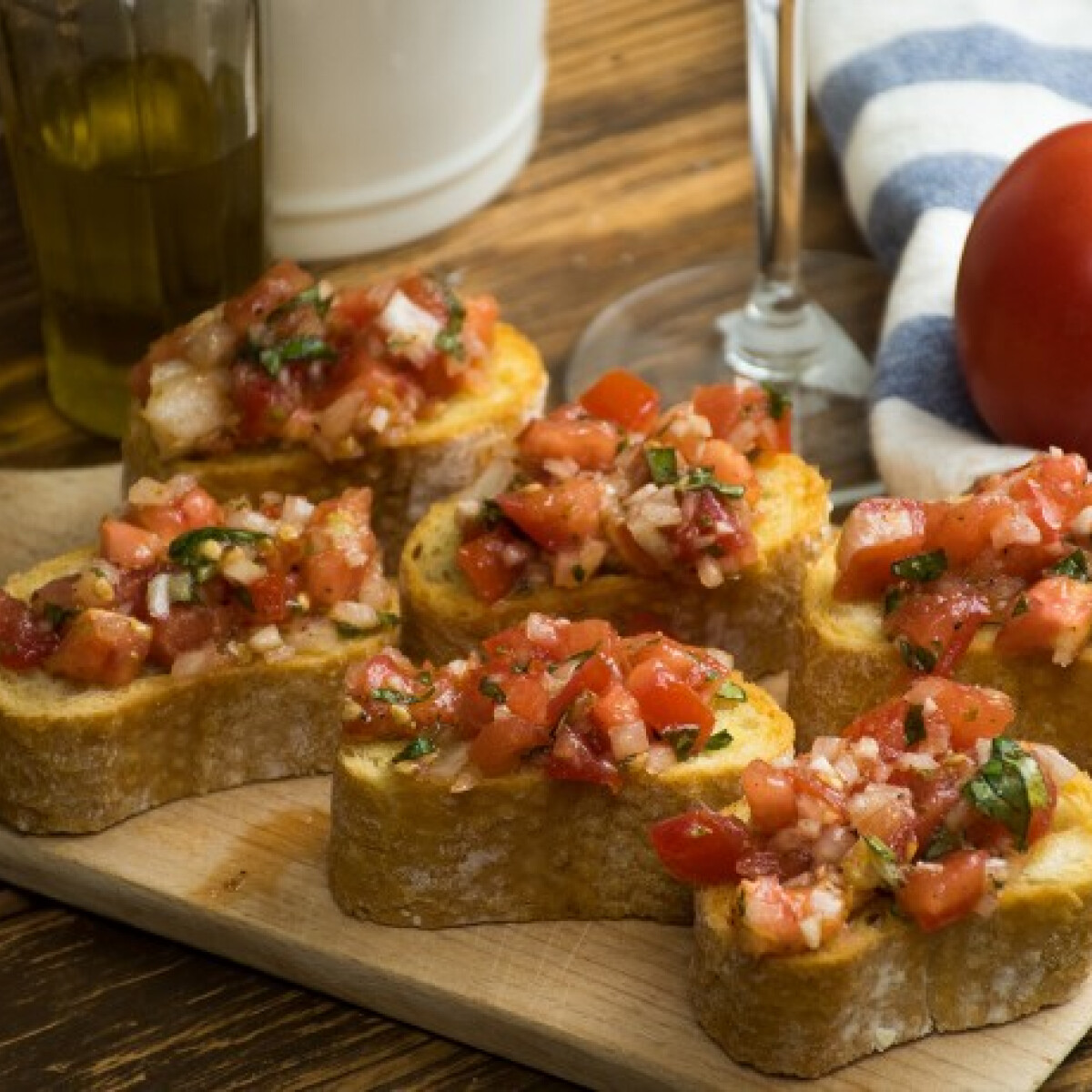 Ezen a képen: Klasszikus bruschetta