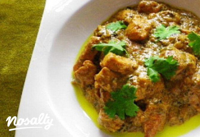 Zöld csirke biryani