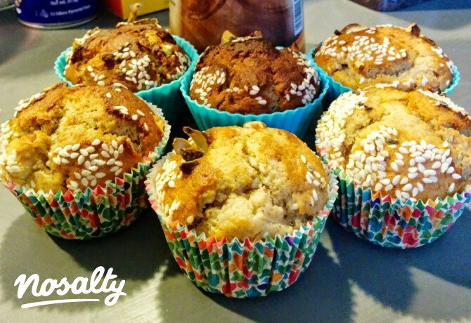 Pikáns szezámos-körtés muffin egészségesen