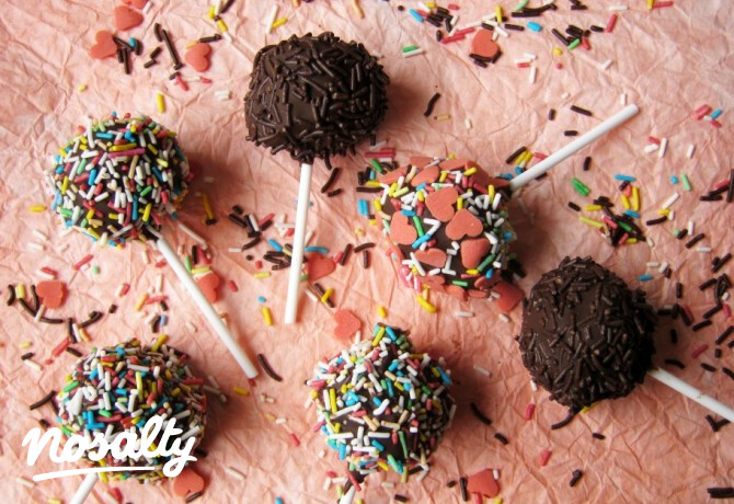 Nutellás cake pops