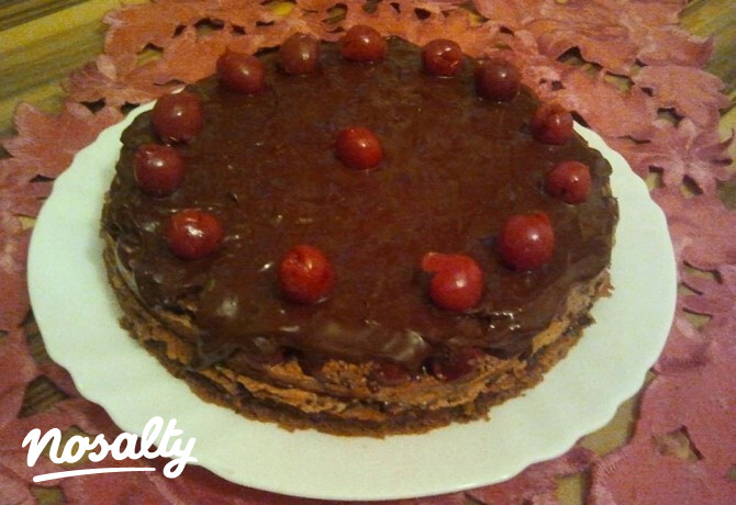Kávés lúdlábtorta