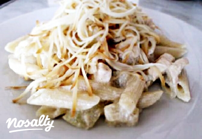 Csirkés-cukkinis penne