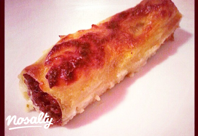Zöldséges-húsos cannelloni