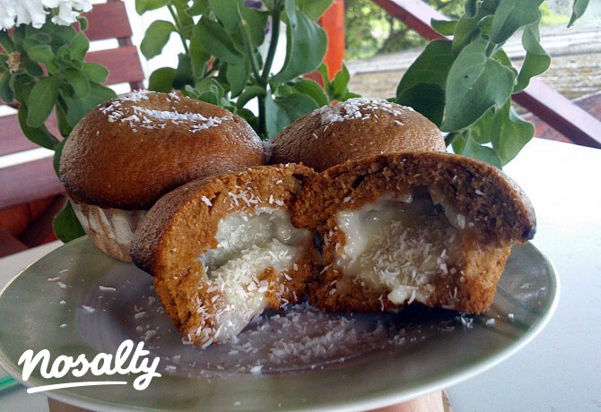 Kókusztöltelékes muffin