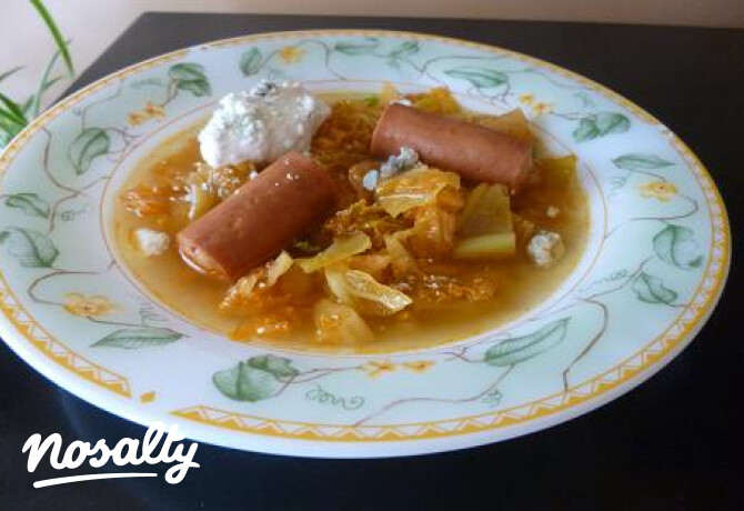 Egyszerű kelkáposztaleves witch konyhájából