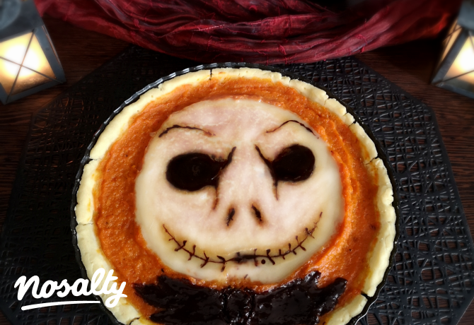 Jack Skellington csokis sütőtökkrémpite gluténmentesen