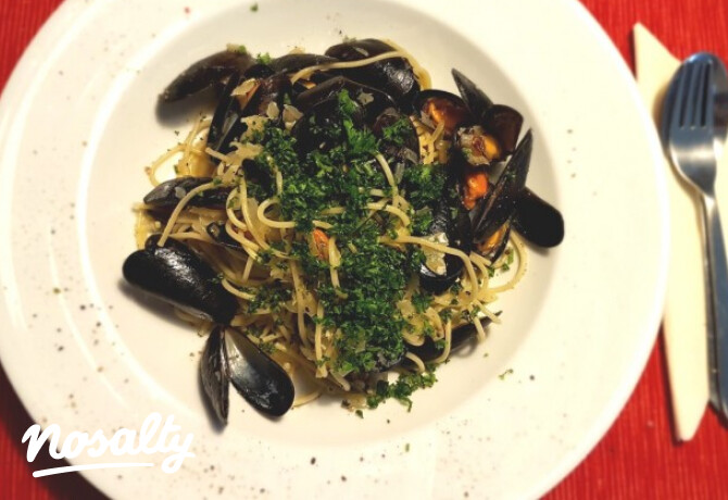 Fehérboros spagetti kagylóval