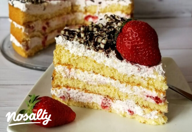 Mascarponekrémes epertorta