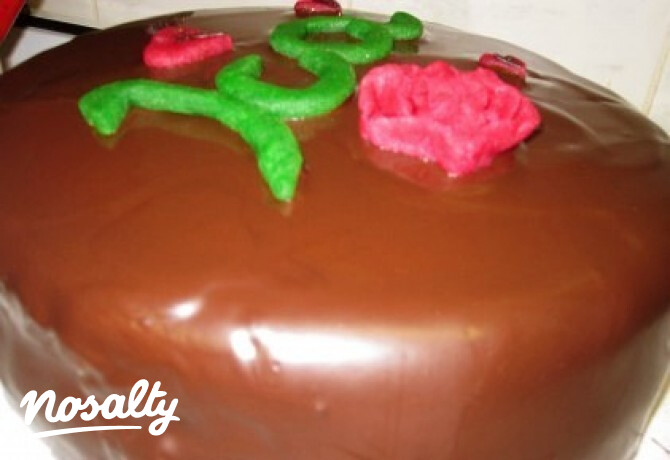 Sacher-torta 4. - marcipános