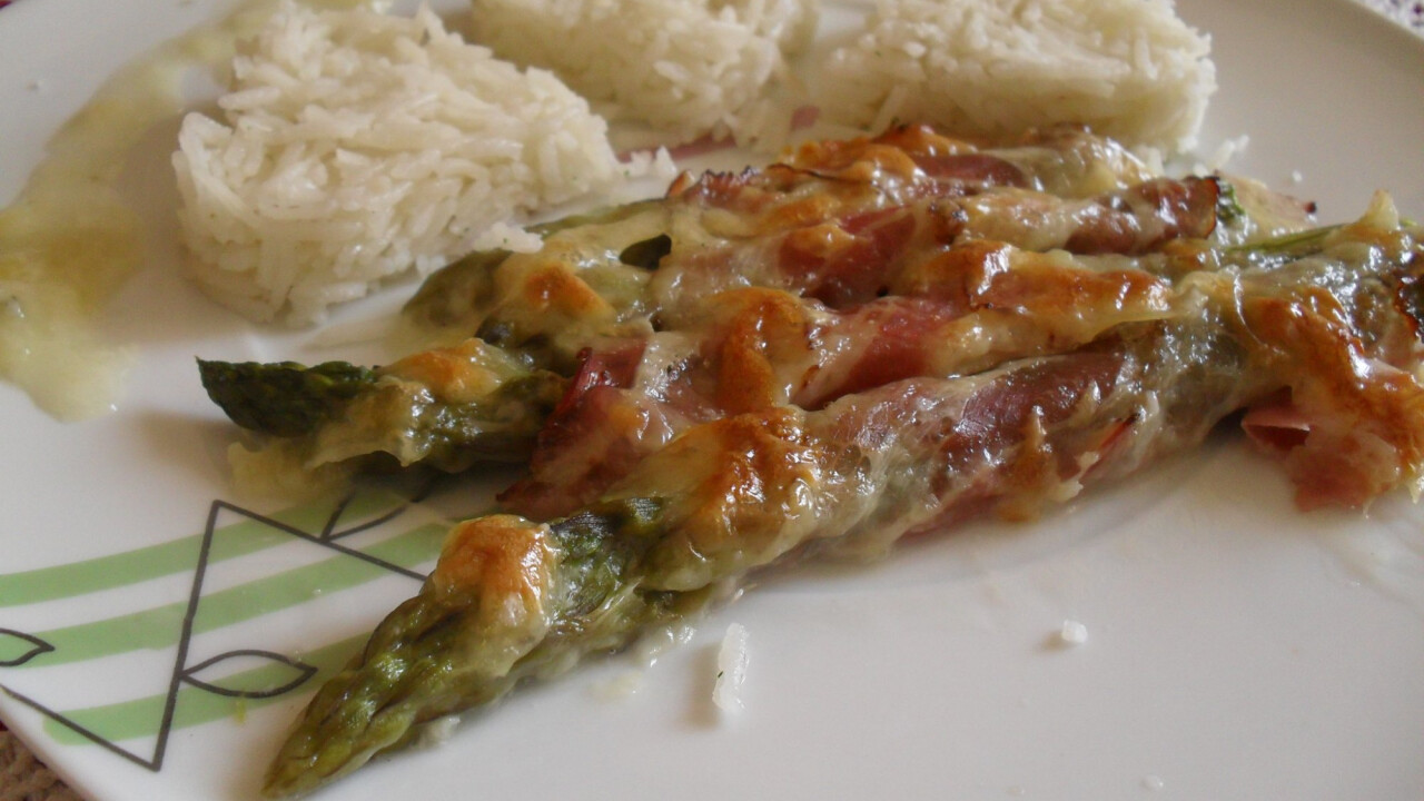 Csőben sült baconös spárga