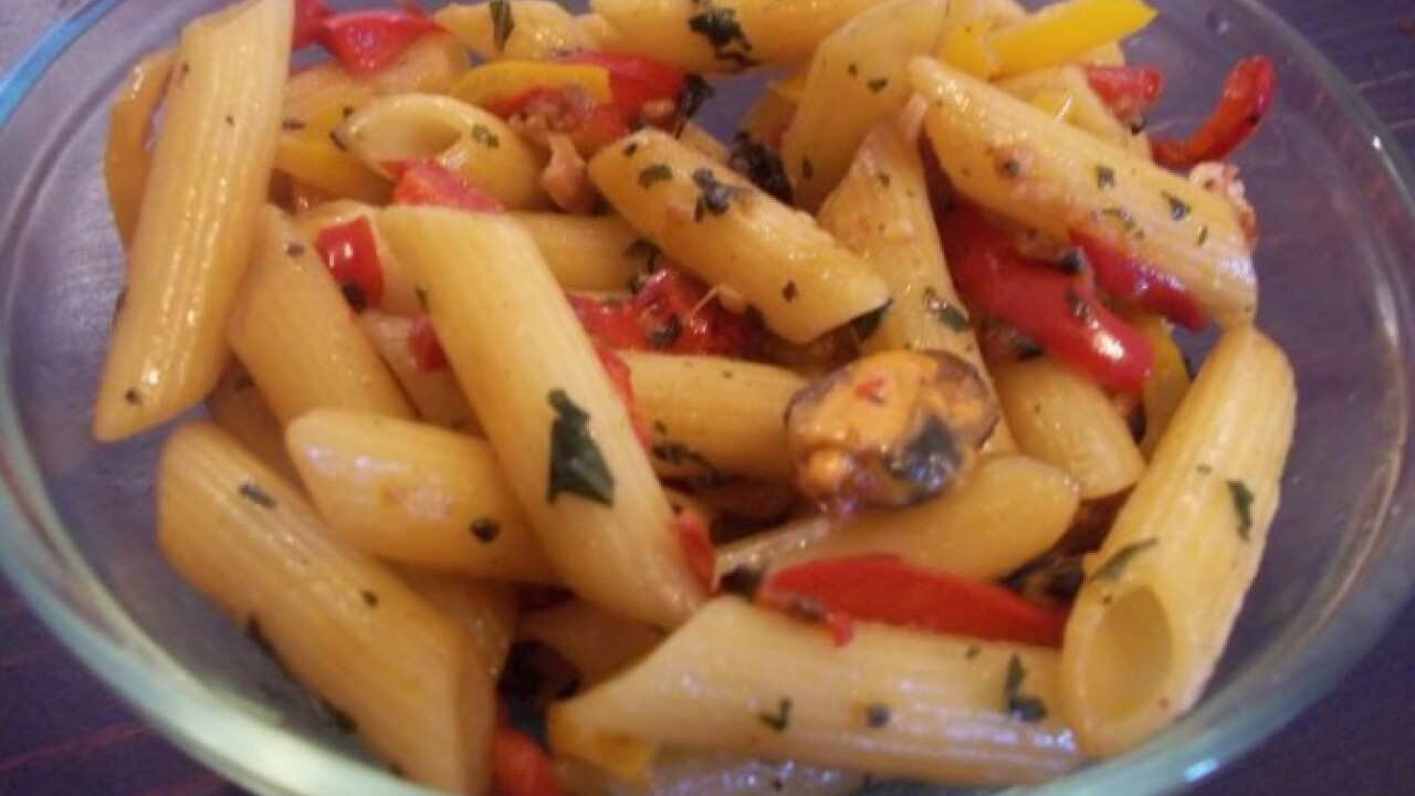 Kagylós-baconös penne