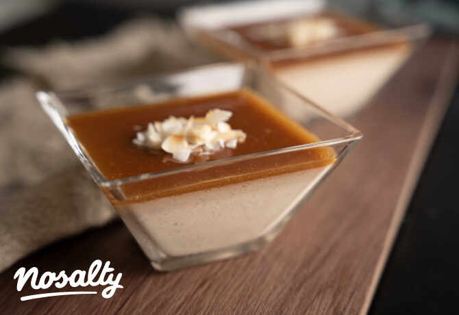 Banános panna cotta