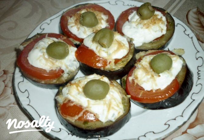 Grill padlizsán olívás fetakrémmel