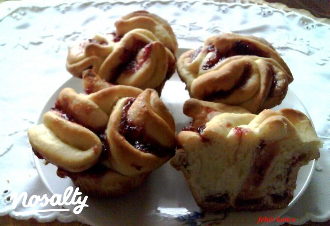 Kelt muffin rózsa