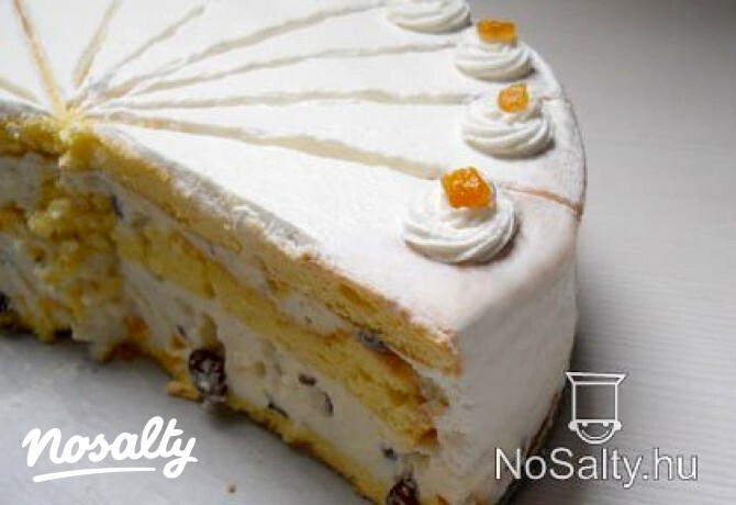 Orosz krémtorta őszibarackkal