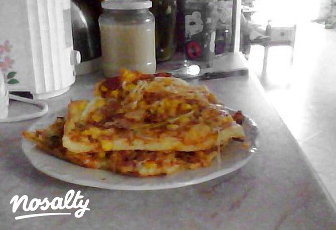 Gluténmentes pizza csak rizslisztből