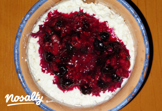 Cottage cheese-es "sajttorta"