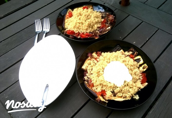 Lebanoni grillezett zöldséges quinoa