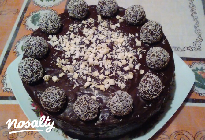 Bounty torta kókuszgolyókkal
