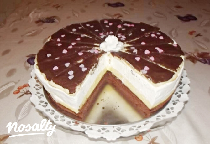 Franciakrémes torta ahogy szeva készíti