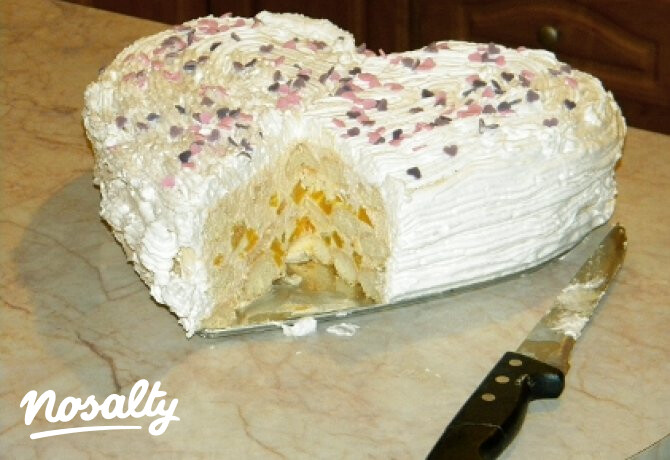 Orosz krémtorta babapiskótával