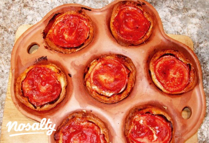 Mini pizzakosárkák