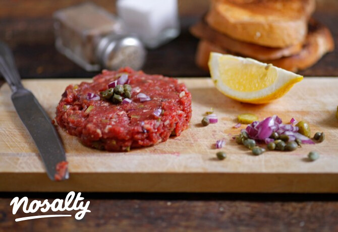 Tatár beefsteak francia módra