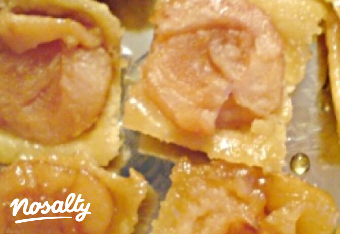 Karamelles almás pite