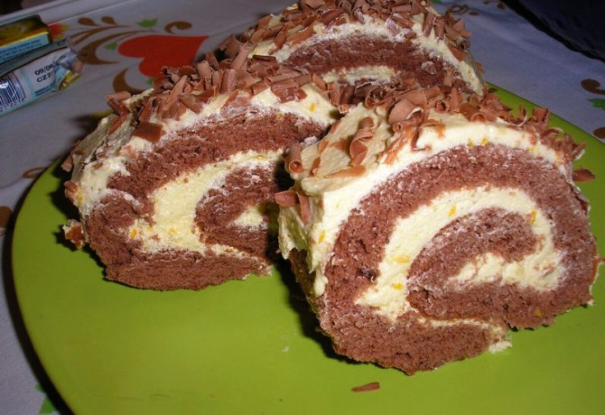 Csokoládés-narancsos rolád | Nosalty