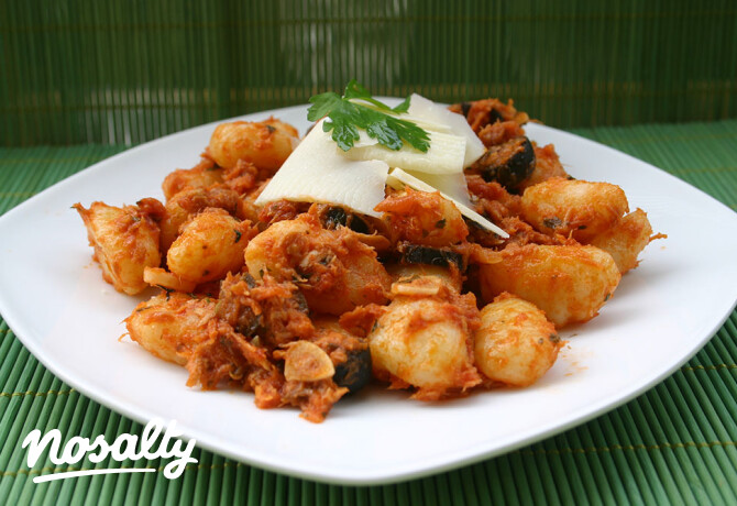 Tonhalas gnocchi 2. -paradicsomos