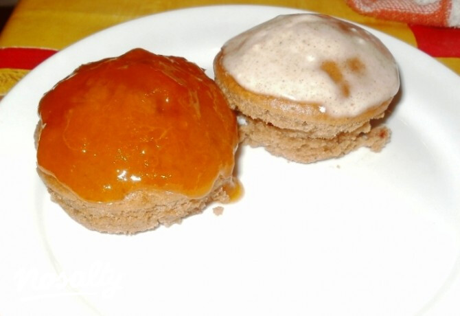 Csokis baracklekváros muffin